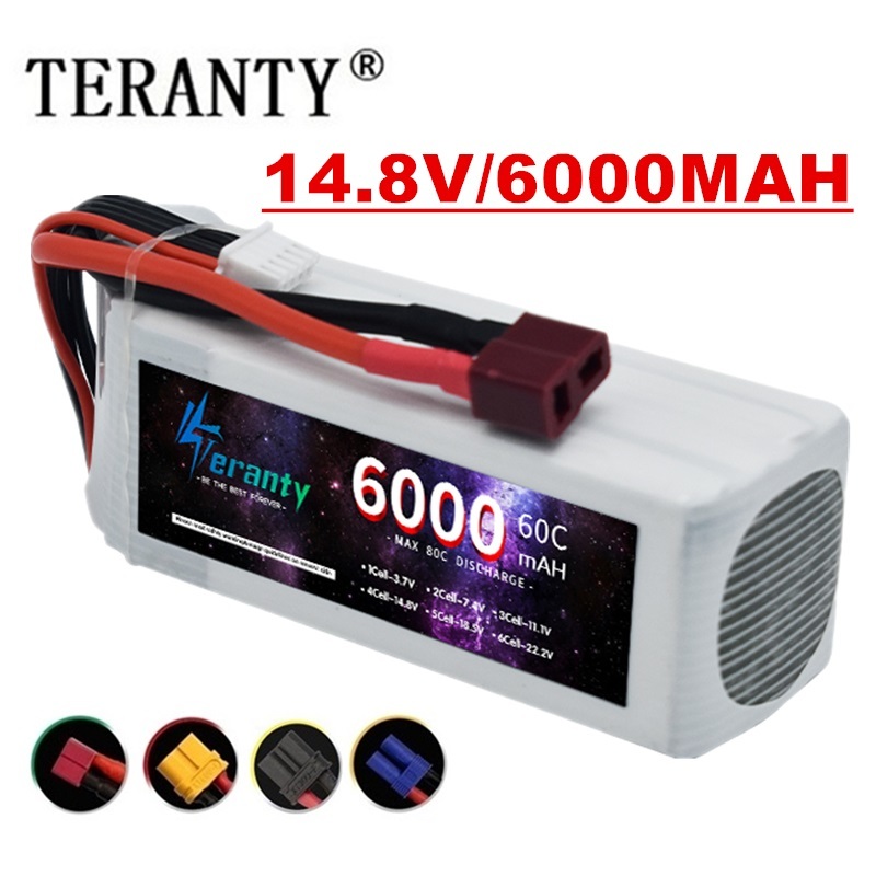 Bateria lipo de 6000mah, 14.8v - 4S Lipo Battery 14.8V 6000Mah avaliação e preço