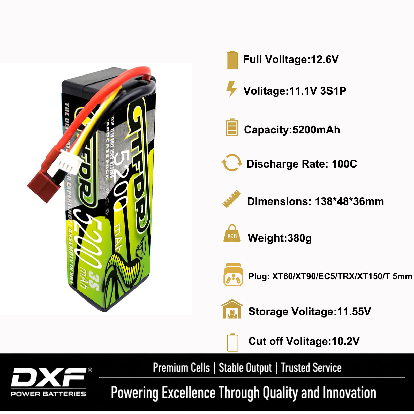Bateria Lipo GTFDR 3S 11.1V 11 - 6S Lipo Battery 22.2V 5000Mah avaliação e preço