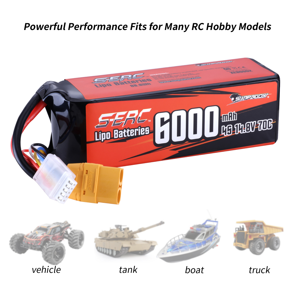 SUNPADOW-4S Lipo Bateria, 14.8 - 4S Lipo Battery 14.8V 6000Mah avaliação e preço